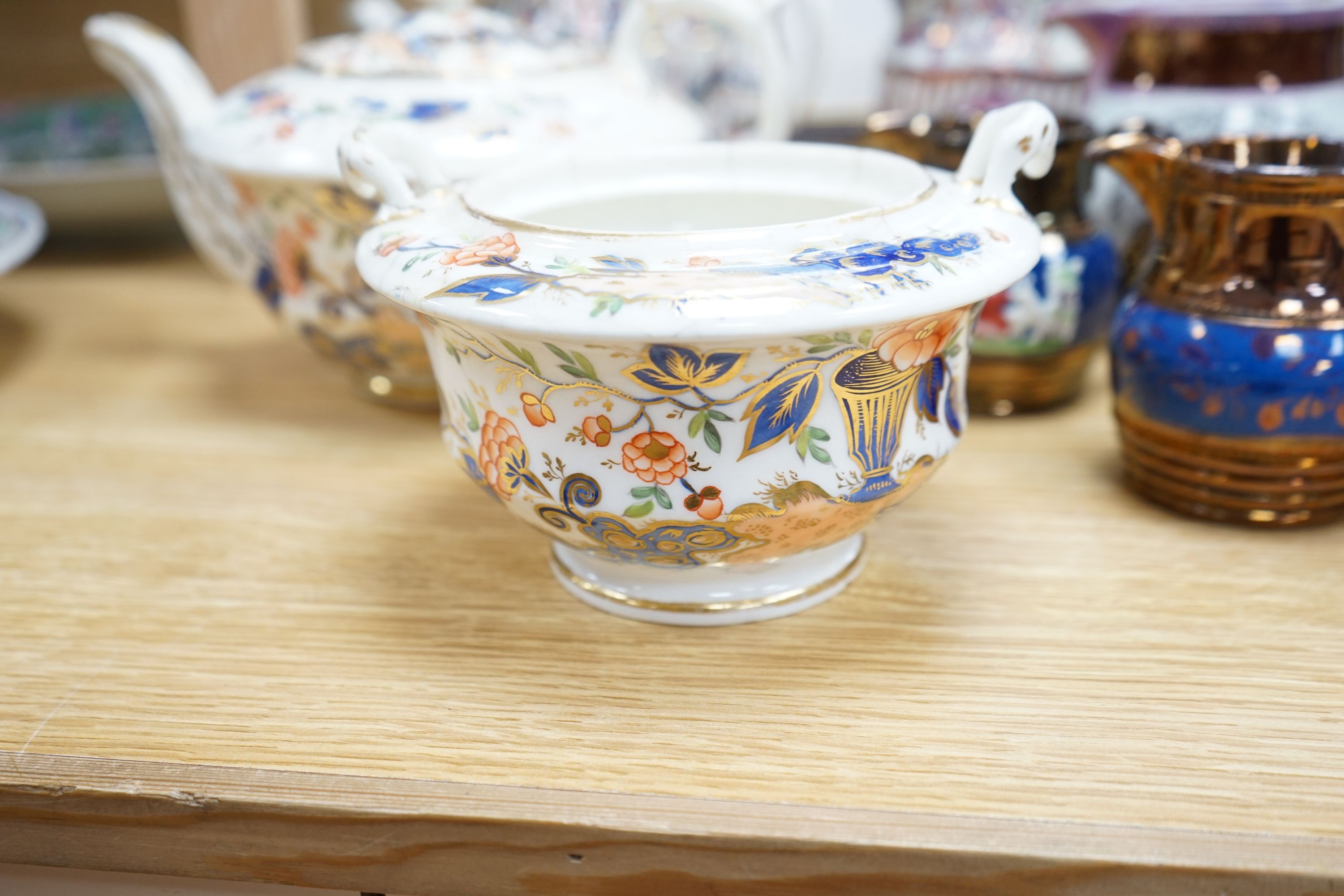 A group of 19th century English ceramics to include